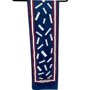 T&M Designers 90s Vintage Millicent The Presidents Signature Decorative Scarf OS